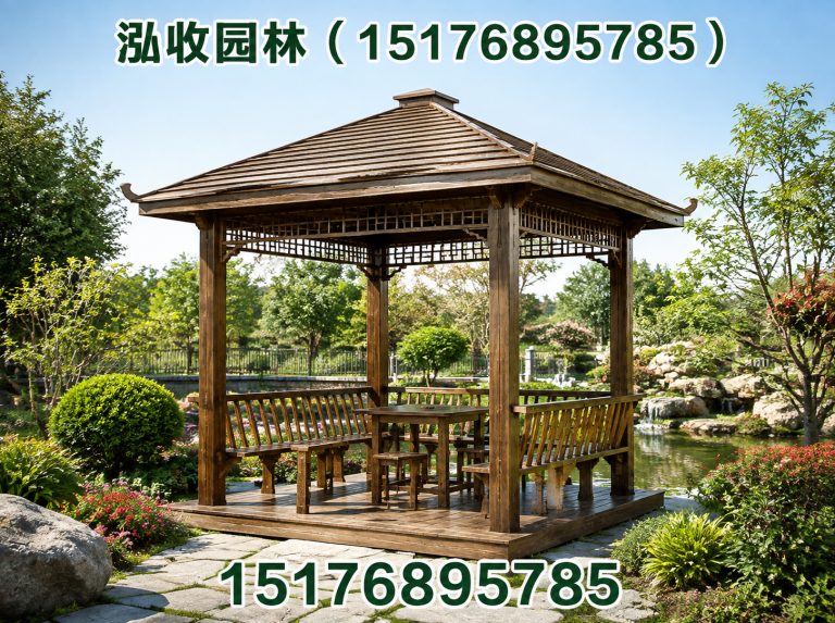 邯郸防腐木凉亭展示图